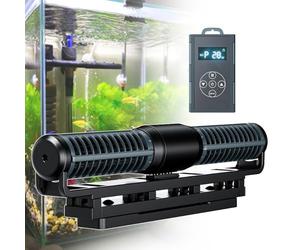 pealiritansemen Aquarium Wave Maker, Cross Flow Water Circulation Pump, Quiet Aquarium Water Pump, 4 Wave Modes, Automatic Low Gear Running At Night, Strong Magnetic Base, Support Mobile Control,90