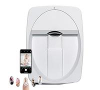 pealiritansemen Digital Mobile Nail Art Printer, 3D Automatic Nail Printer Machine, Support Custom Patterns, Mini Portable Nail Painting Machine, For Home Usage Nail Salon Nail Lovers White