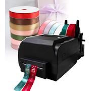 pealiritansemen Embossing Label Makers, Satin Ribbon Printer, Foil Stamping Machine With 4 Rolls Label Ribbon, For Cake Shop, Wedding Company, For Ribbons, Streamers,doublerow
