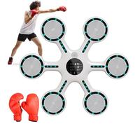 pealiritansemen Musical Boxing Machine, Family Interactive Fitness Game Target, with Auto Score Counting, Drill-Free Installation, Includes 1 Pair Of Boxing Gloves, for Concentration Training