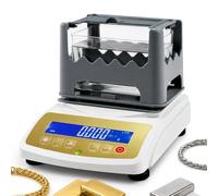 pealiritansemen Portable Gold Purity Content Detector, Digital Precious Metal Analyzer for Gold, Silver, Platinum, Palladium and K Gold, Desktop Density Testing Machine for Jewelry Tools 300K