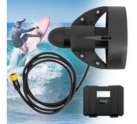 pealiritansemen Portable Underwater Thruster Surf Board Motor, Kayak Paddle Board Push Motor Fin, with Remote Control for Forward Or Stop, 3-5 km/h, Max Range 2 H, for Rafting/Fishing/Exploring 288W