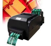 pealiritansemen Satin Ribbon Printing Machine, Digital Satin Ribbon Printer, With 4 Rolls Label Ribbon, Stamping Printing Machine For Crafts, Desserts, Accessories,fourrow