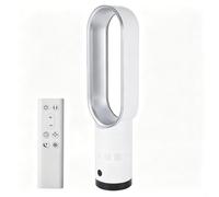 PEAMOO Bladeless Tower Fan with Air Purifier, 65cm Quiet Tower Fan for Bedroom, Fans & Cooling, 80° Oscillation with Remote, 120Min Timer, Bladeless Fans for Bedroom Home Office (B-grey)