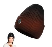 PEAMOO Electric Heated Hat, 5000mAh USB Rechargeable Heated Hat for Men and Women with 3 Heat Settings, 360° Rapid Heating, Thermal Winter Hats for Walking, Cycling, Hiking, Skiing (Black)