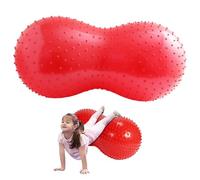 Peanut Ball, 35x18 Inch PVC Inflatable Yoga Ball for Pregnancy with Pump and Dot, Safe Anti-Burst Exercise Equipment for Home, GymPeanut Massage