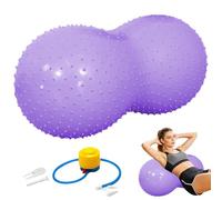Peanut Ball, 90x45CM Anti-Burst Sensory Exercise Ball with Pump, Thickened Peanut Shape Gym Ball, Autism Sensory Toy Equipment for Kids, Adults, Yoga Pilates Pregnancy Core Training & Physical Therapy