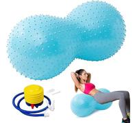 Peanut Ball, 90x45CM Anti-Burst Sensory Exercise Ball with Pump, Thickened Peanut Shape Gym Ball, Autism Sensory Toy Equipment for Kids, Adults, Yoga Pilates Pregnancy Core Training & Physical Therapy