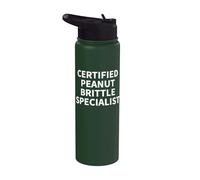 Peanut Brittle Apparel - Funny Novelty Brittles Design Stainless Steel Insulated Water Bottle