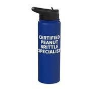 Peanut Brittle Apparel - Funny Novelty Brittles Design Stainless Steel Insulated Water Bottle