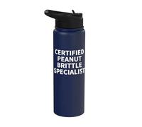 Peanut Brittle Apparel - Funny Novelty Brittles Design Stainless Steel Insulated Water Bottle