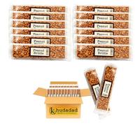 Peanut Brittle Bars 100g by The Real Candy Co | Crunchy Roasted Peanuts in Caramelised Sugar | Classic Handmade Brittle Treat | Traditional Hard Candy Snack (12x)