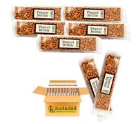 Peanut Brittle Bars 100g by The Real Candy Co | Crunchy Roasted Peanuts in Caramelised Sugar | Classic Handmade Brittle Treat | Traditional Hard Candy Snack (5x)