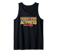 Peanut Butter Addict Spoon Ritual Food Obsession Craving Tank Top