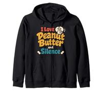Peanut Butter Addict Spoon Ritual Food Obsession Craving Zip Hoodie