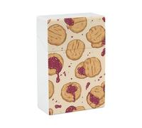 Peanut Butter And Jelly Cookies Cute Cigarette Case Smoking Box Pocket Holder Carrying Coin Pouch for Men Women
