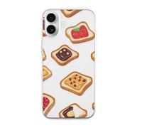Peanut Butter And Jelly Sandwich Phone Case Compatible with iPhone 16 Plus Pro Max Shockproof TPU Protective Cover
