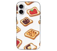 Peanut Butter And Jelly Sandwich Phone Case Compatible with iPhone 16 Plus Pro Max Shockproof TPU Protective Cover
