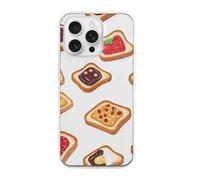 Peanut Butter And Jelly Sandwich Phone Case Compatible with iPhone 16 Plus Pro Max Shockproof TPU Protective Cover