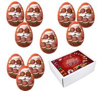 Peanut Butter Crème DJ Santa Egg 34g With Chrsiatmass Gift Box - rese (10 x Eggs)