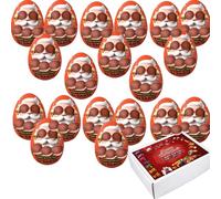 Peanut Butter Crème DJ Santa Egg 34g With Chrsiatmass Gift Box - rese (25 x Eggs)