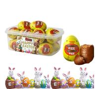 Peanut Butter Creme Egg 34g With Easter Gift Tub - Peanut Butter Filled Creme Filled Eggs - Perfect For Easter Egg Hunts - rese (50 x Eggs)