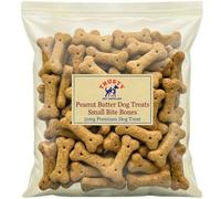 Peanut Butter Dog Treats Small Bite Bones 500g | Dog Biscuits Treats & Snacks | Dog Training Treats for Small, Medium & Large Dogs | Small Dog Biscuits | Trusty Pet Supplies