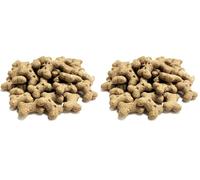 Peanut Butter Flavoured Small Bite Bones 1kg sold by Maltbys' Stores 1904 Limited Dog Treat Biscuits MLGV (Pack of 2)