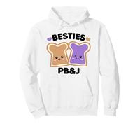 Peanut Butter Girls Besties Cute PB&J BFF Pullover Hoodie