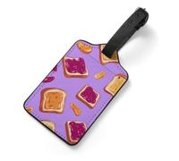 Peanut Butter Jelly Luggage Tags Name Card for Suitcases Travel Bag