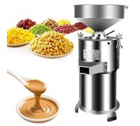 Peanut Butter Maker - Automatic Stainless Steel Nut Grinder with Non-Slip Base and Thickness Adjustment, 30kg/h Capacity for Home and Food Processing