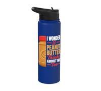 Peanut Butter Sandwich Lover Peanut Spread Stainless Steel Insulated Water Bottle