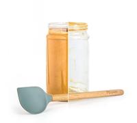 Peanut Butter Spoon - PBspoon Jar Cleaning Spatula with Wooden Handle, Food-Safe & BPA-Free, Perfect for Scraping, Scooping, and Spreading Nut Butters and Spreads