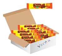 Peanut Butter White & Milk Chocolate Easter Eggs King Size 68g - Festive Holiday Chocolate for Easter Gifting & Sharing - Res (24 x Packs, Peanut Butter Milk chocolate Egg)