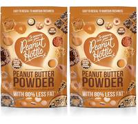 Peanut Hottie - Peanut Butter Powder (180g), All Natural, Marco Friendly, High Protein, Low Calorie, Low Fat, Vegetarian, Vegan, Recyclable, Ideal for Baking, Smoothies & Cooking (Pack of 2)