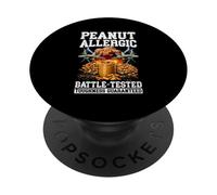 Peanut intolerant Nut allergy Funny Peanut allergy PopSockets Adhesive PopGrip