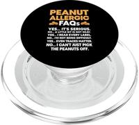 Peanut intolerant Nut allergy Funny Peanut allergy PopSockets PopGrip for MagSafe