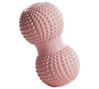 Peanut Massage Ball Double Lacrosse Ball for Deep Tissue Muscle Myofascial Release Back Neck Massage Tool with Raised Points Green(Pink)