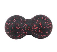 Peanut Massage Ball Double Lacrosse Trigger Point Massage Myofascial Release Duo-Ball,Black Red
