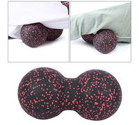 Peanut Massage Ball, Massage Acupuncture Points Massaging Equipment 24x12cm EPP Sports Massager Fitness Yoga Ball for Massaging Neck, Arms, Calves (Black) (Red and Black)