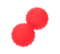 Peanut Massage Ball Silicone Red Portable Body Massager | Physical Therapy, Self Massage, Workout Fitness Exercise, Apply Pressure