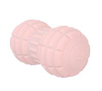 Peanut Massage Ball TPE 4 Vibrating Speeds Electric Trigger Point Massager Roller for Back Neck Foot Muscle Pain, Ergonomically Curved, Easy Charging, Timer Function (Pink)