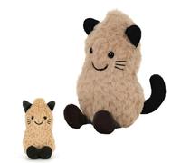 Peanut Plush Pendant, Cat Peanut Plush, 15cm Soft Toy Cute Keychain and Bag Charm, Short Plushs Material With Pp Cotton Filling, Cute Decor for Kids, Collectors, Birthdays and Valentine's Day