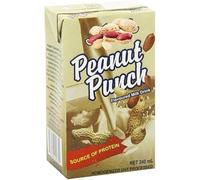 Peanut Punch Flavoured Milk Drink 240ml - Creamy Nutty High Protein Energy Drink (24 Packs)