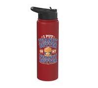 Peanut Spread Sandwich Peanut Butter Stainless Steel Insulated Water Bottle