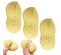 Peanut Squishies, Realistic Peanut Stress Balls Fidget Toys Adults, Slow Rising Scented Fruit Squeeze Balls for Anxiety Relief, Sensory Hand Toy for Party Favors Easter Basket Stuffers Gift Bags