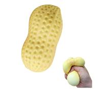 Peanut Squishy, 11cm Stress Ball Soft Squeeze Stress Relief Balls Fidget Cute Peanut Shape Novelty Slow Rise Soft Realistic Stress Reliever Toy