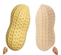 Peanut Squishy, 2Pcs Peanut Squishy Crunchy Relief Balls for Anxiety Management and Focus Support, Sensory Fidget Toys for Office and Classroom Use, Yellow and Brown Colour Options