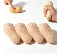 Peanut Squishy Fidget Toys, Soft Squeeze Stress Relief Balls, Decompression Pinching Toys, Cute Peanut Shape Slow Rising Sensory Toy for Anxiety Relief, Easter Party Favors Gifts for Kids and Adults