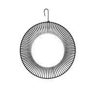 Peanut Wreath Bird Feeder 16 Inch, Rust & Waterproof Solid Steel DurableWhole Peanut Wild Bird Feeder with Hanging Hook